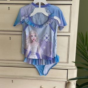 Disney Frozen 3 piece swim wear 2T